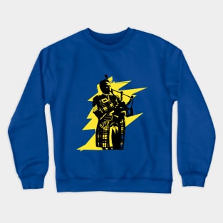 Standing Bagpiper - abstract Crewneck Sweatshirt